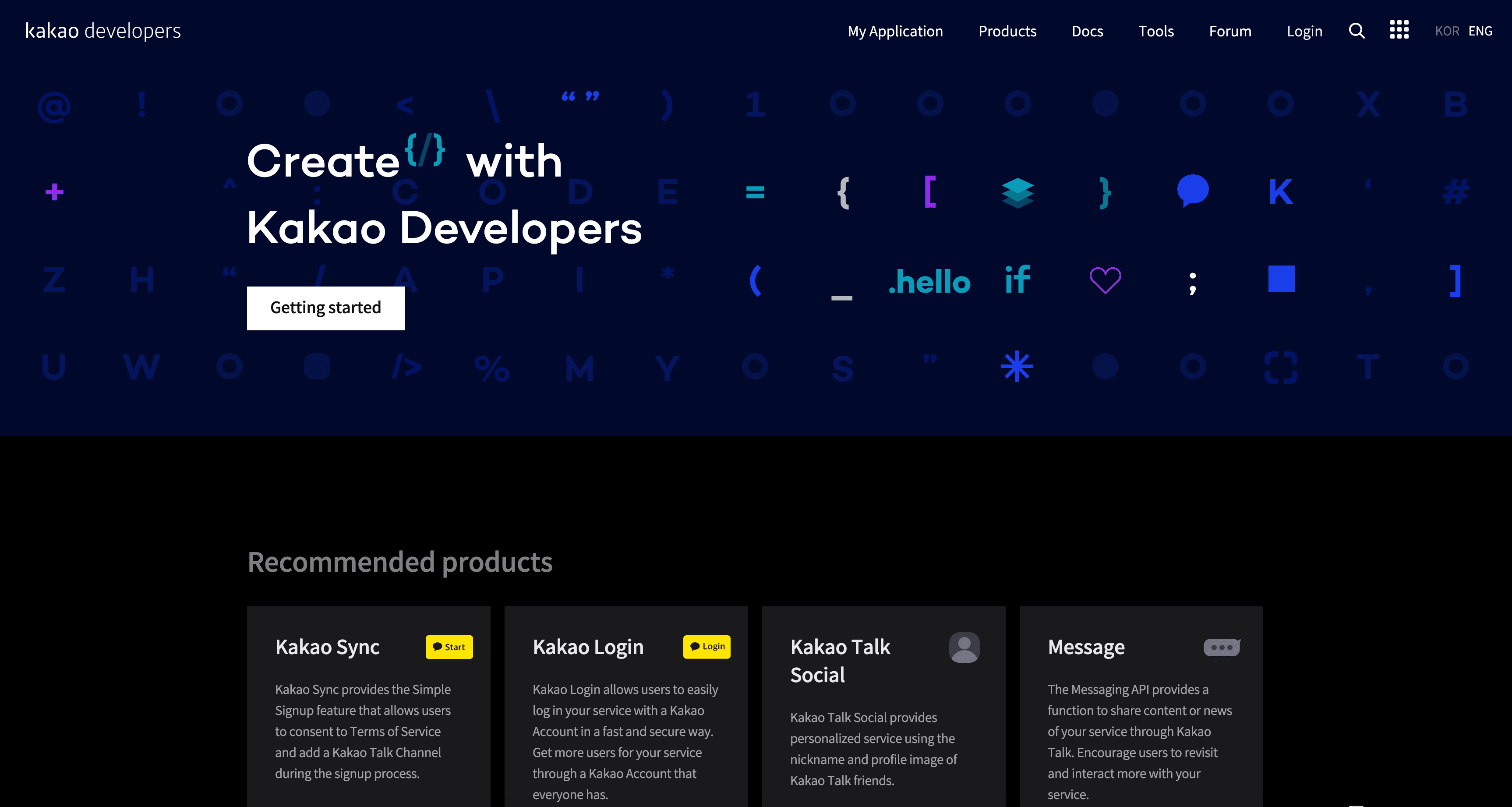 Kakao Developers Portal.